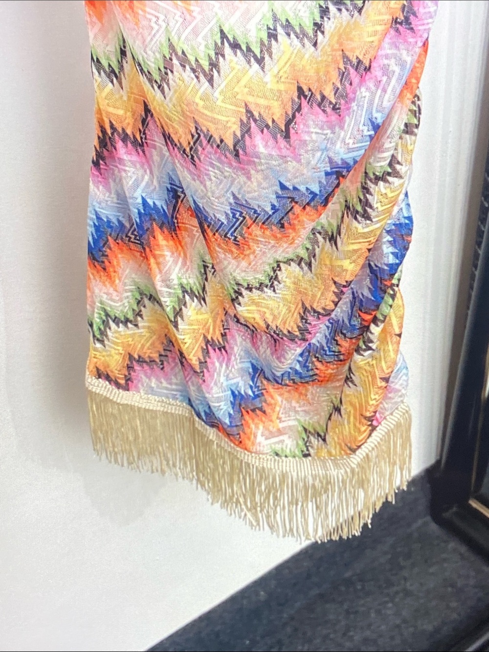 Missoni Multicolor One-Shoulder Fringe Dress - Picture 8 of 8